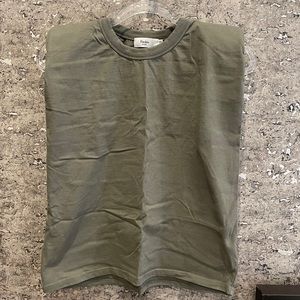 The Frankie Shop Muscle Tank in Washed Green